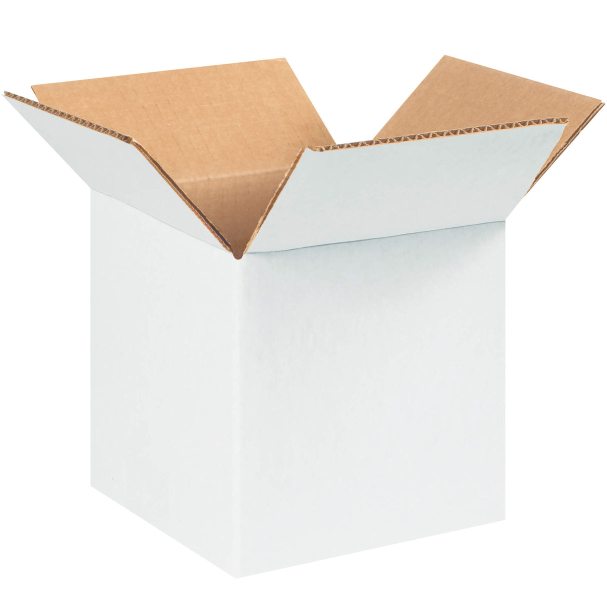 5 x 5 x 5" White Corrugated Boxes
