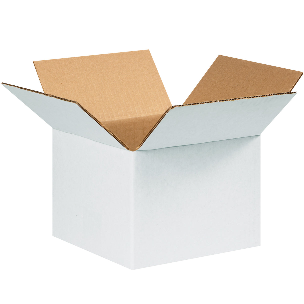6 x 6 x 4" White Corrugated Boxes