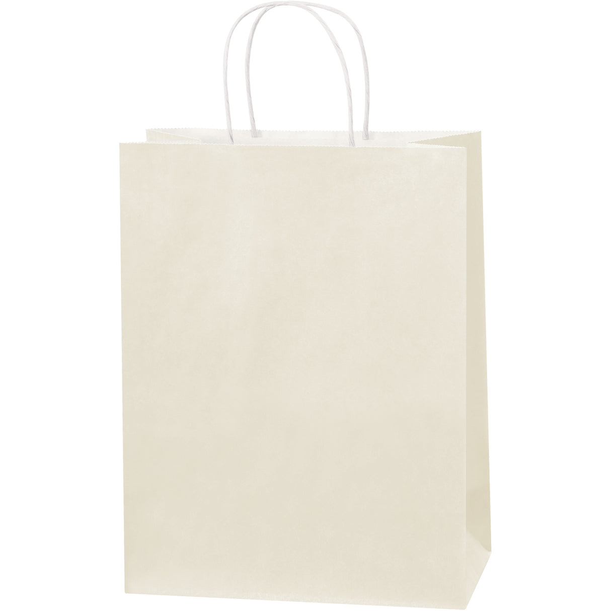 10 x 5 x 13" French Vanilla Tinted Shopping Bags