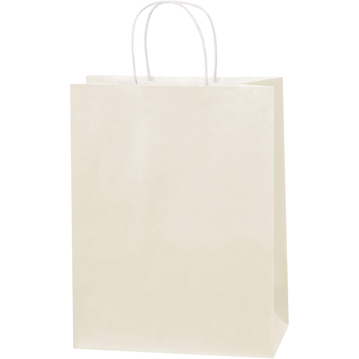 10 x 5 x 13" French Vanilla Tinted Shopping Bags