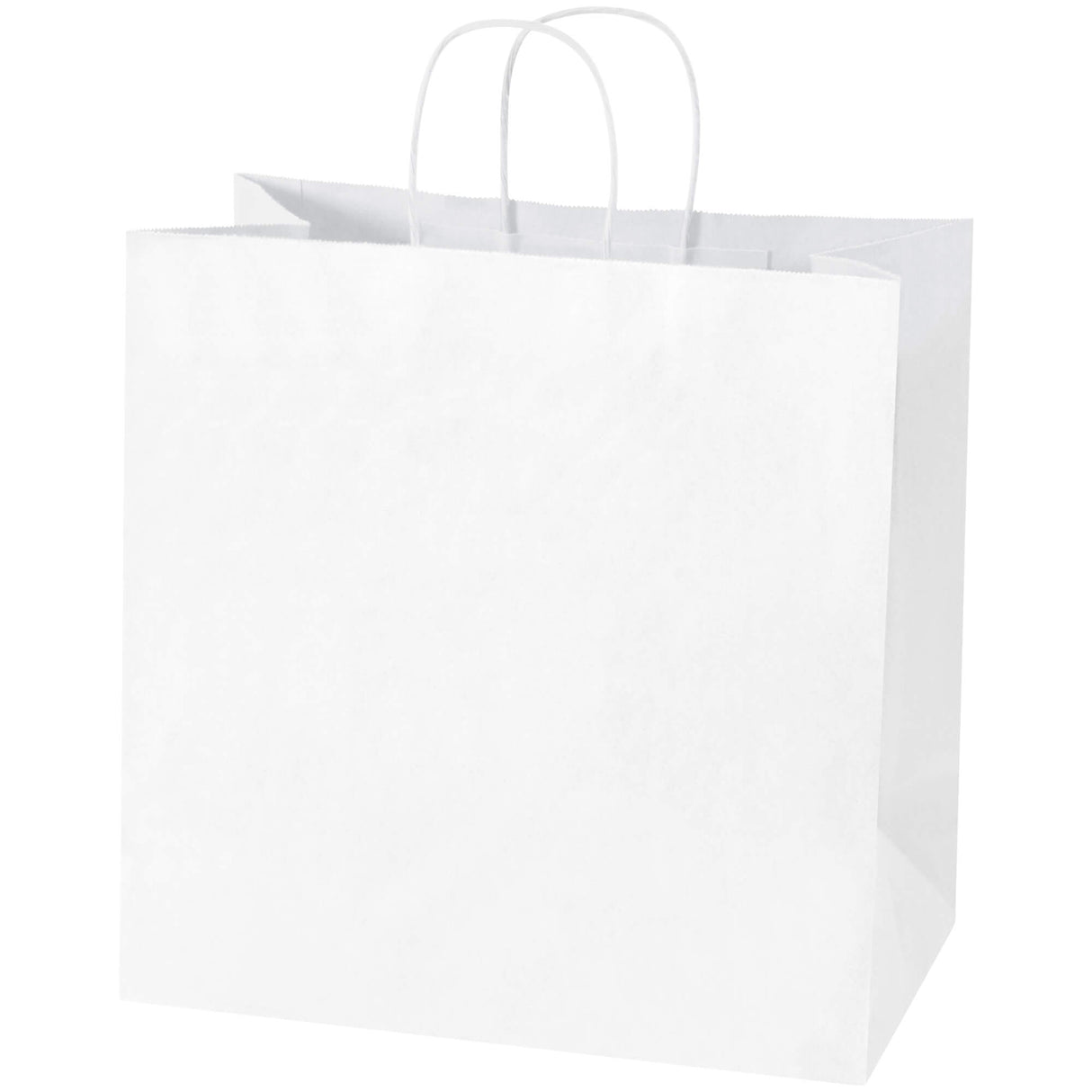 13 x 7 x 13" White Shopping Bags