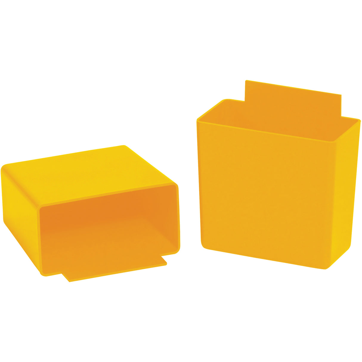 3 1/4 x 1 3/4 x 3" Yellow Shelf Bin Cups