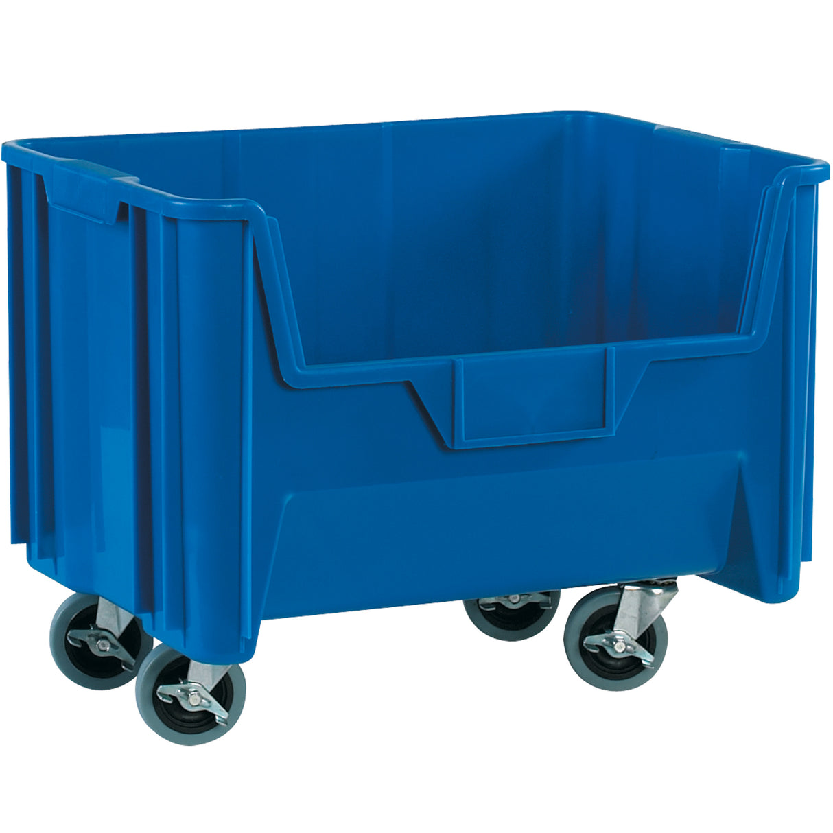 19 7/8 x 15 1/4 x 12 7/16" Blue Mobile Giant Stackable Bins