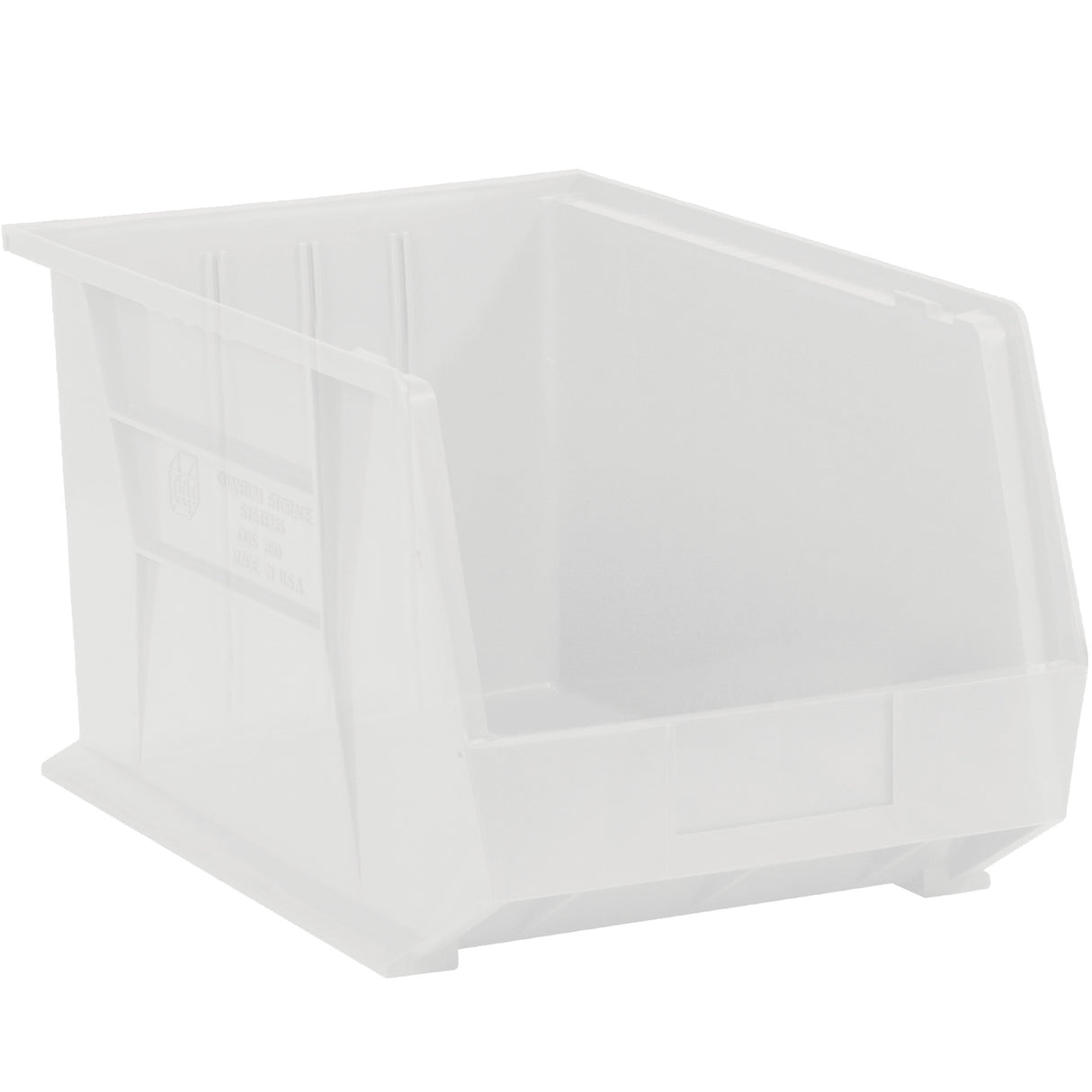 10 3/4 x 8 1/4 x 7" Clear Plastic Stack & Hang Bin Boxes