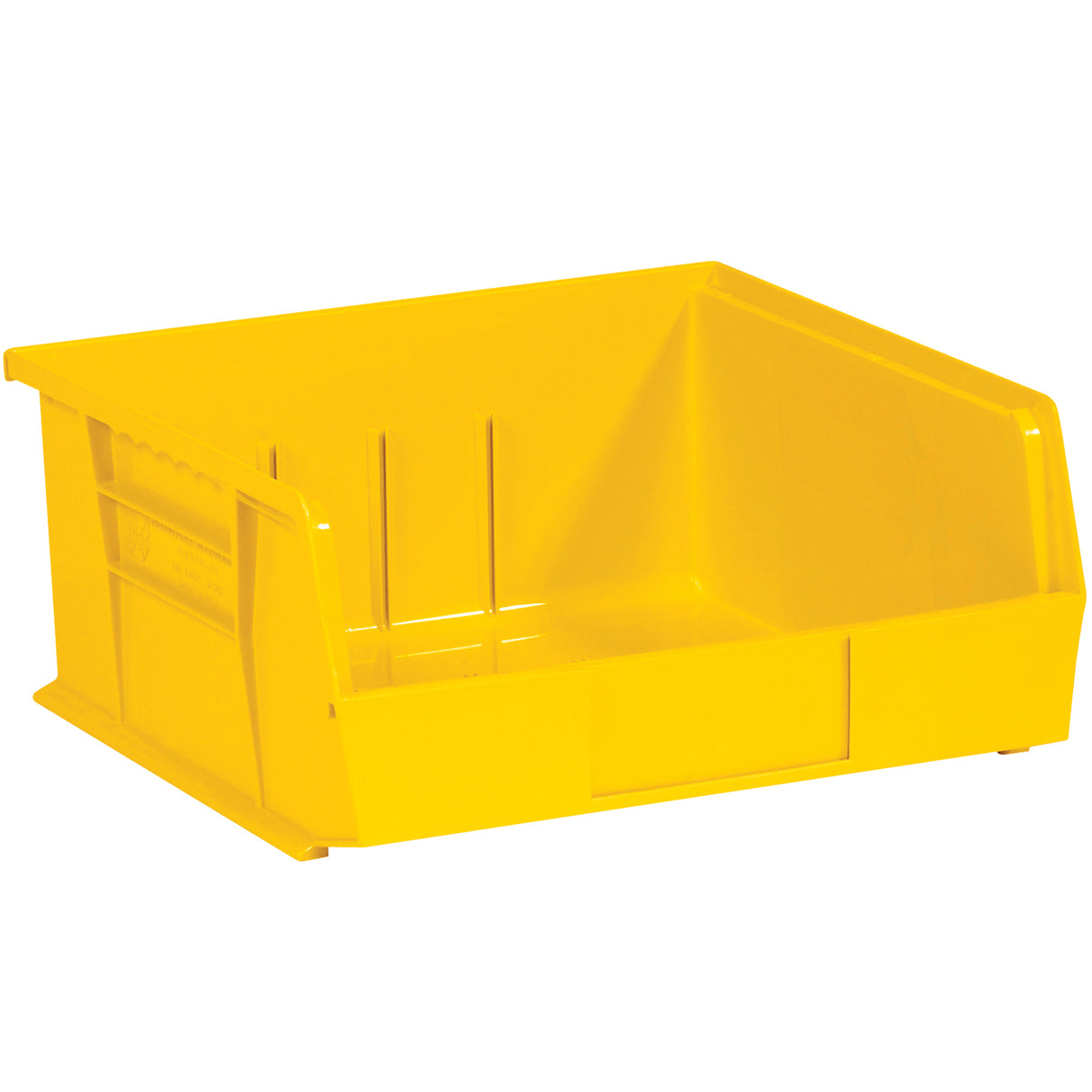 10 7/8 x 11 x 5" Yellow Plastic Stack & Hang Bin Boxes