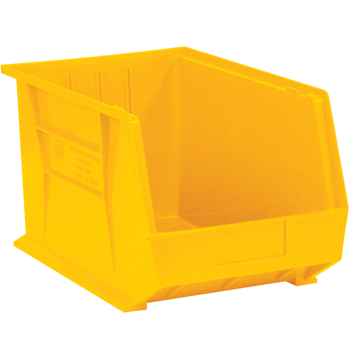 16 x 11 x 8" Yellow Plastic Stack & Hang Bin Boxes