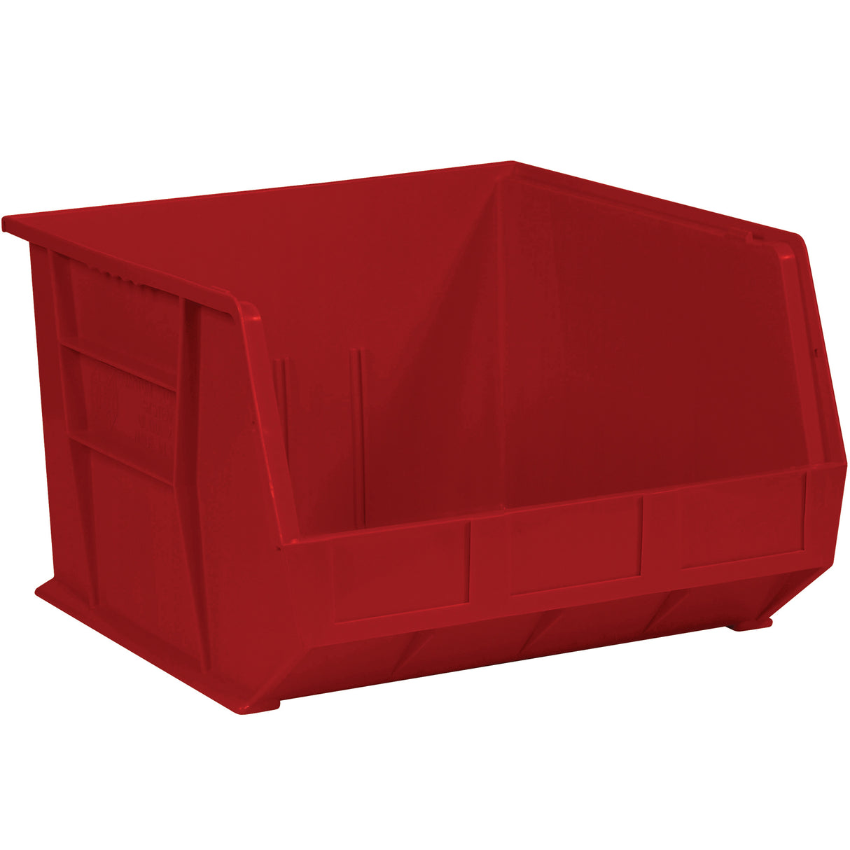18 x 16 1/2 x 11" Red Plastic Stack & Hang Bin Boxes