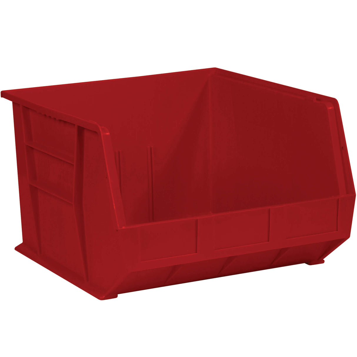 18 x 16 1/2 x 11" Red Plastic Stack & Hang Bin Boxes