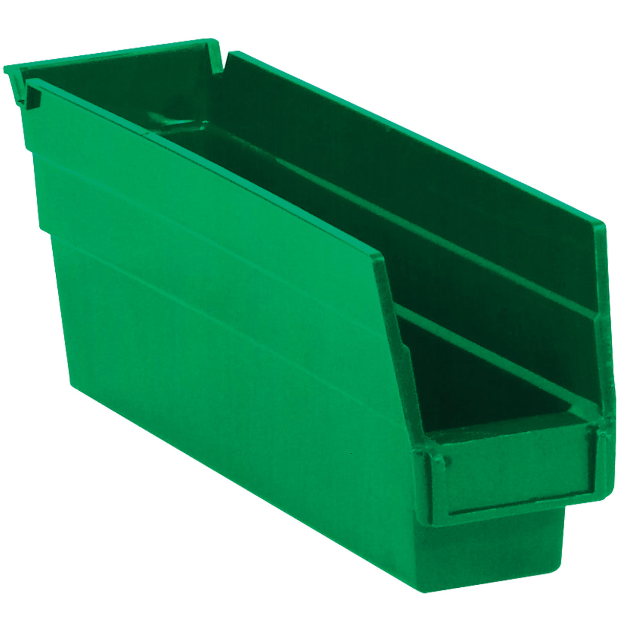 11 5/8 x 2 3/4 x 4" Green Plastic Shelf Bin Boxes