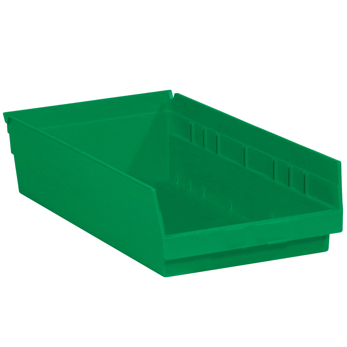 17 7/8 x 11 1/8 x 4" Green Plastic Shelf Bin Boxes