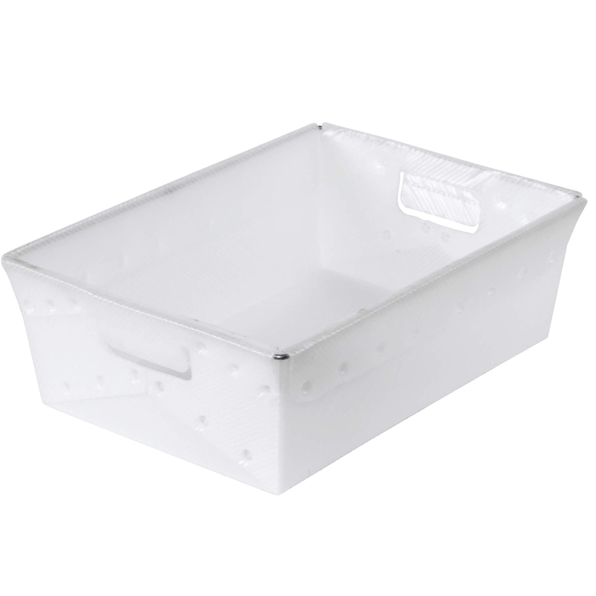 18 x 13 x 6" White Space Age Totes