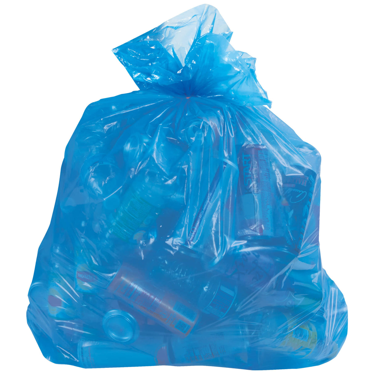 Blue Recycling Trash Liner - 13 Gallon, 1.1 Mil.