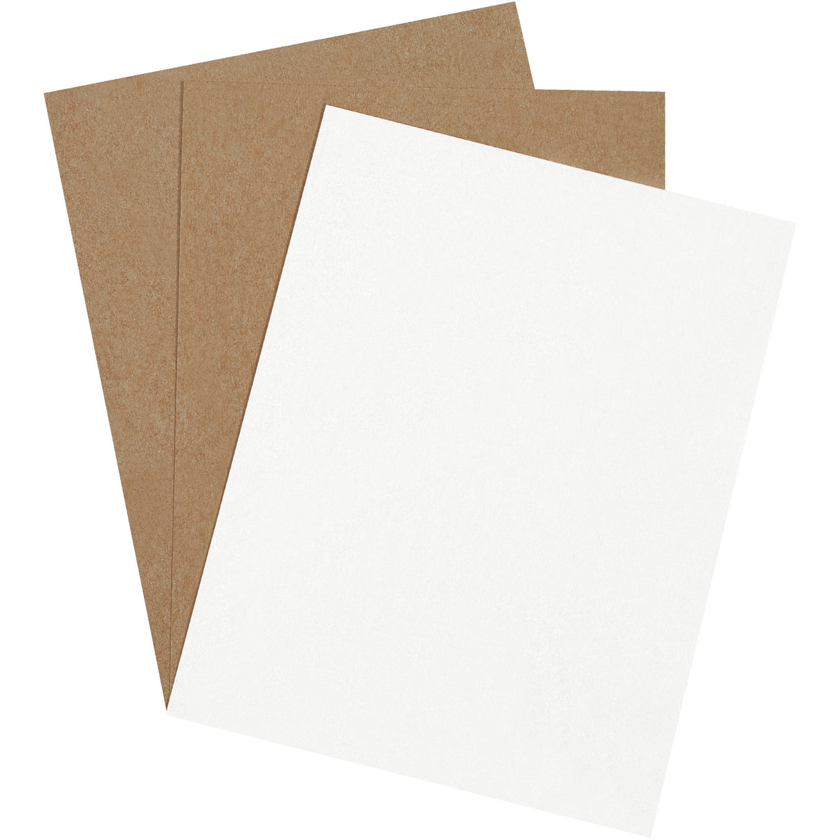 8 1/2 x 11" White Chipboard Pads