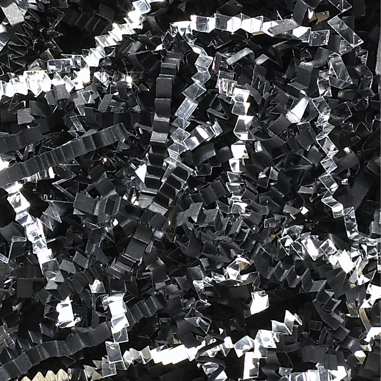 10 lb. Black and Silver Metallic Blend Crinkle Paper