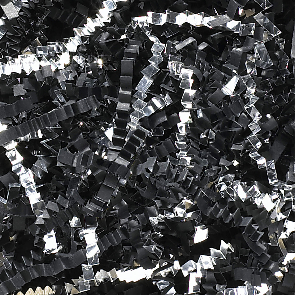 10 lb. Black and Silver Metallic Blend Crinkle Paper
