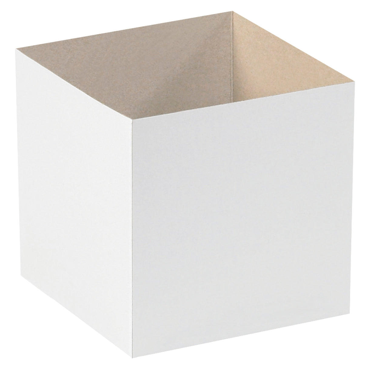 6 x 6 x 6" White Deluxe Gift Box Bottoms