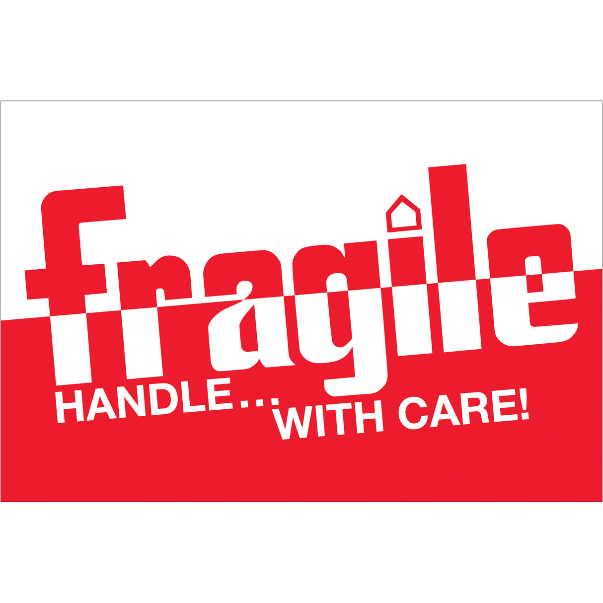 2 x 3" - "Fragile - Handle With Care" Labels