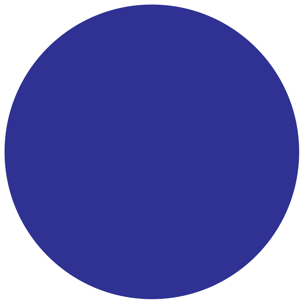 3/4" Circles - Blue Removable Labels