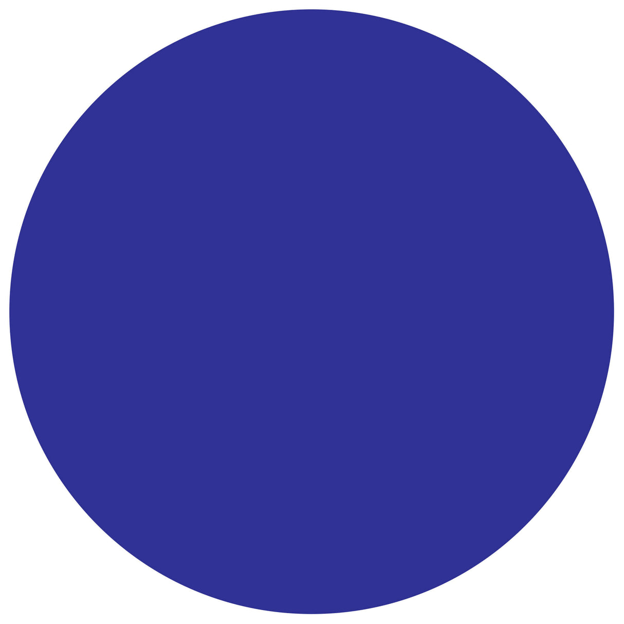 3/4" Circles - Blue Removable Labels