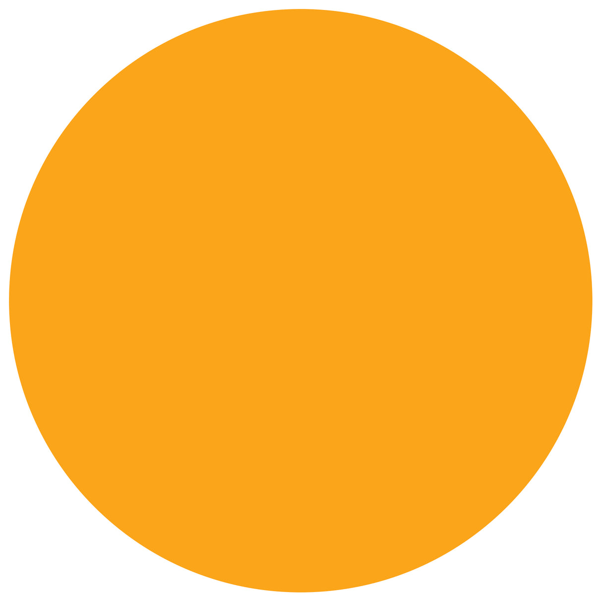 1 1/2" Circles - Fluorescent Orange Removable Labels