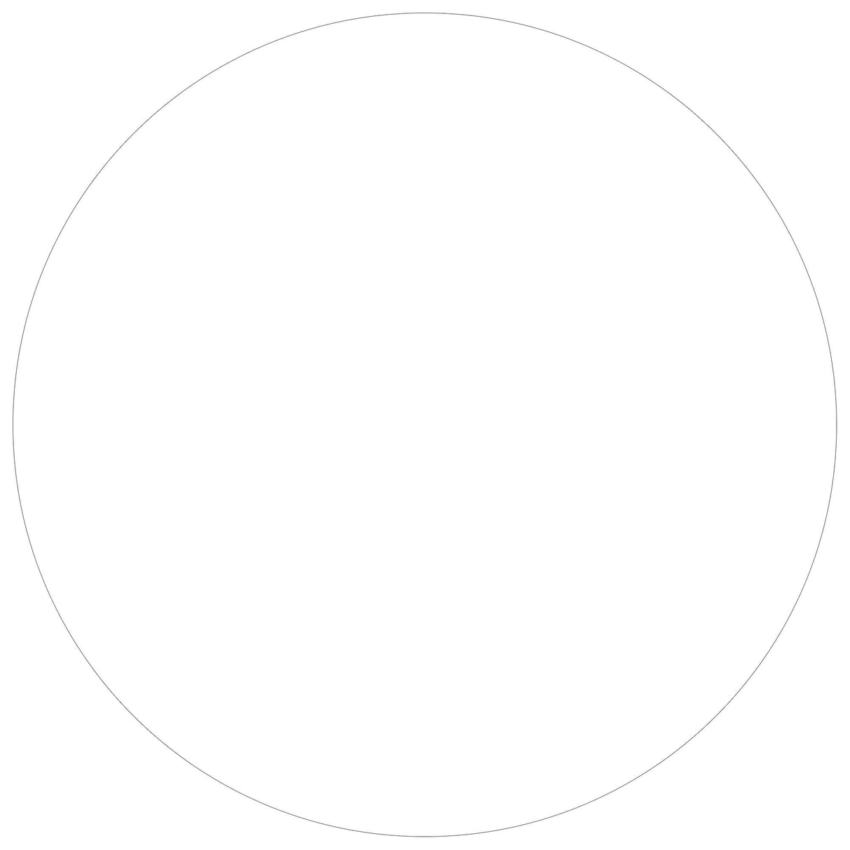 1 1/2" Circles - White Removable Labels