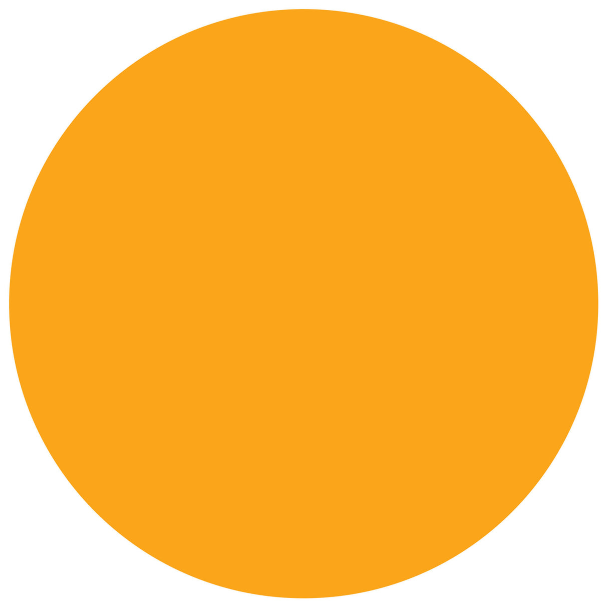 3" Circles - Fluorescent Orange Removable Labels