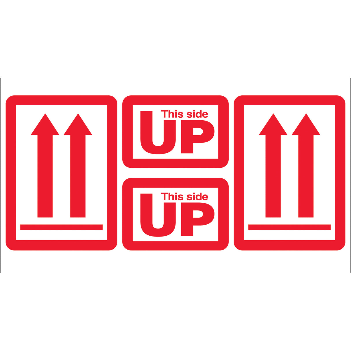 5 x 9" - "This Side Up" Arrow Labels