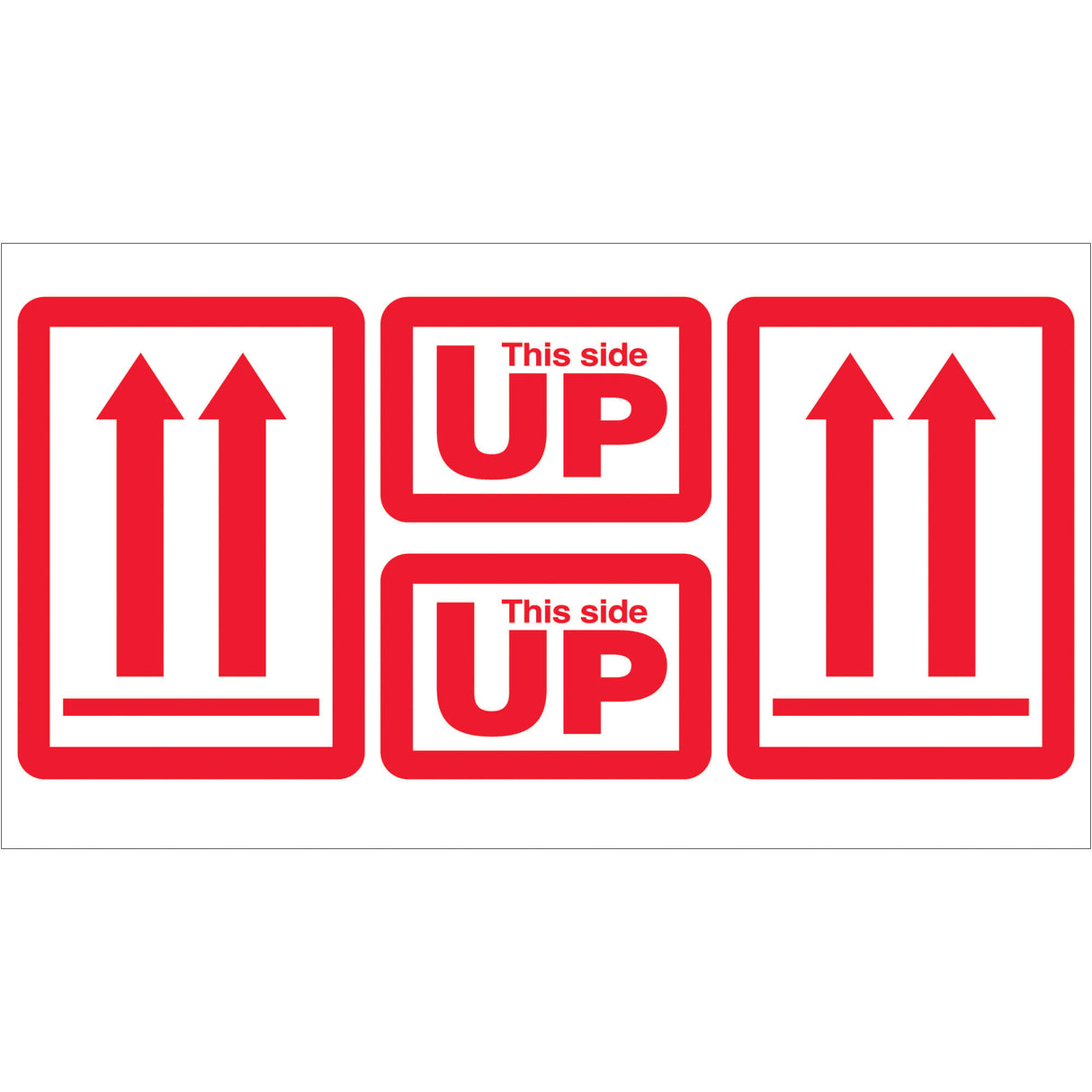 5 x 9" - "This Side Up" Arrow Labels