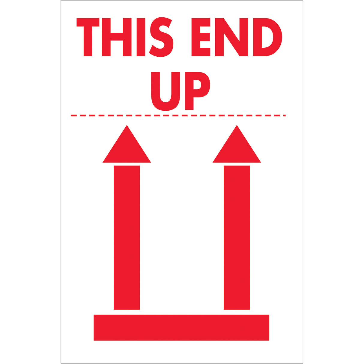 2 x 3" - "This End Up" Labels
