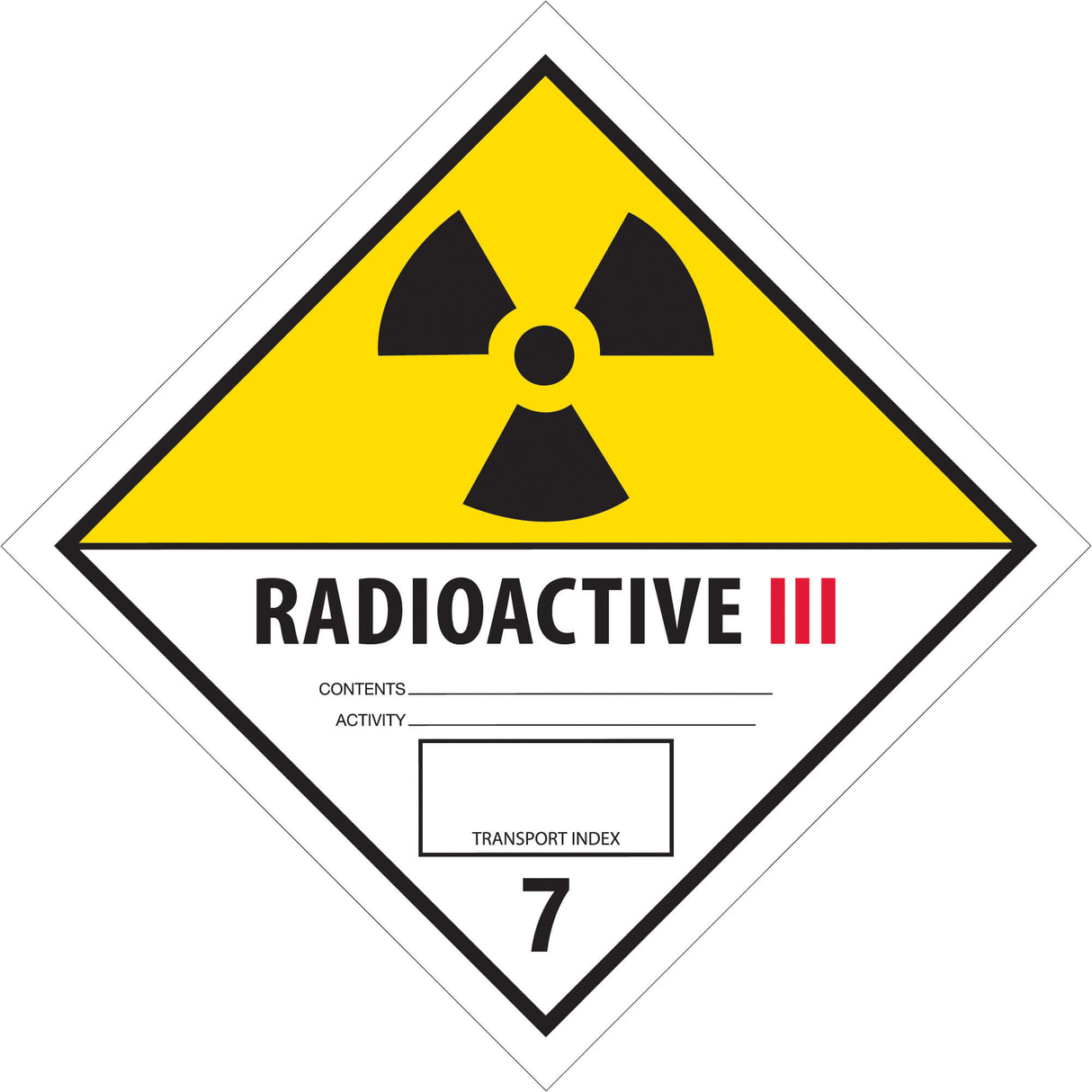 4 x 4" - "Radioactive III" Labels