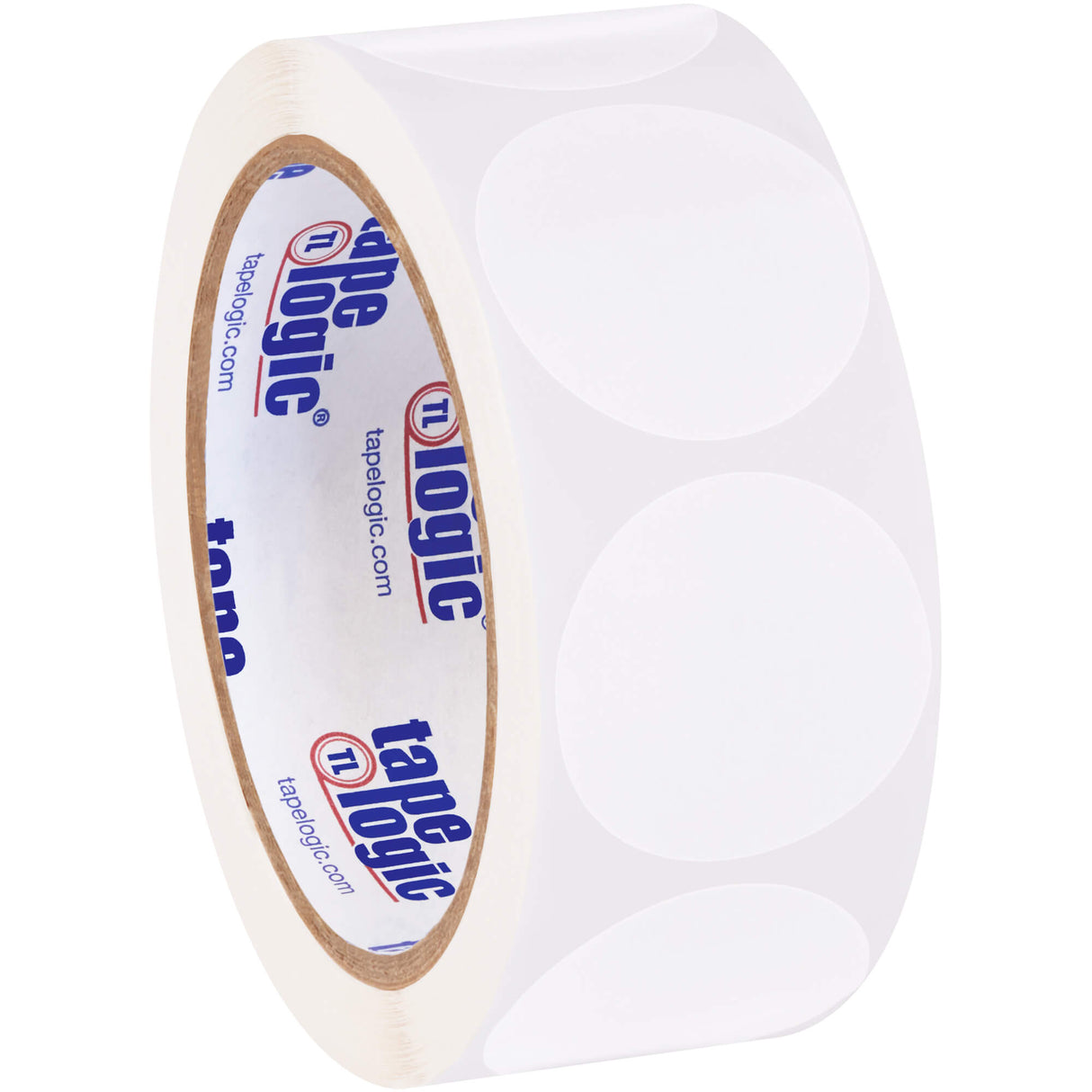 1 1/2" White Inventory Circle Labels