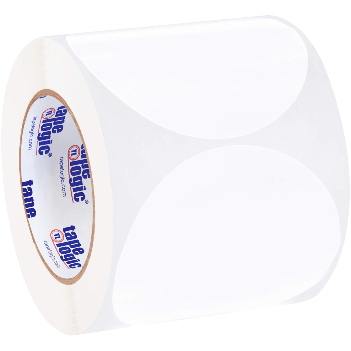 4" White Inventory Circle Labels