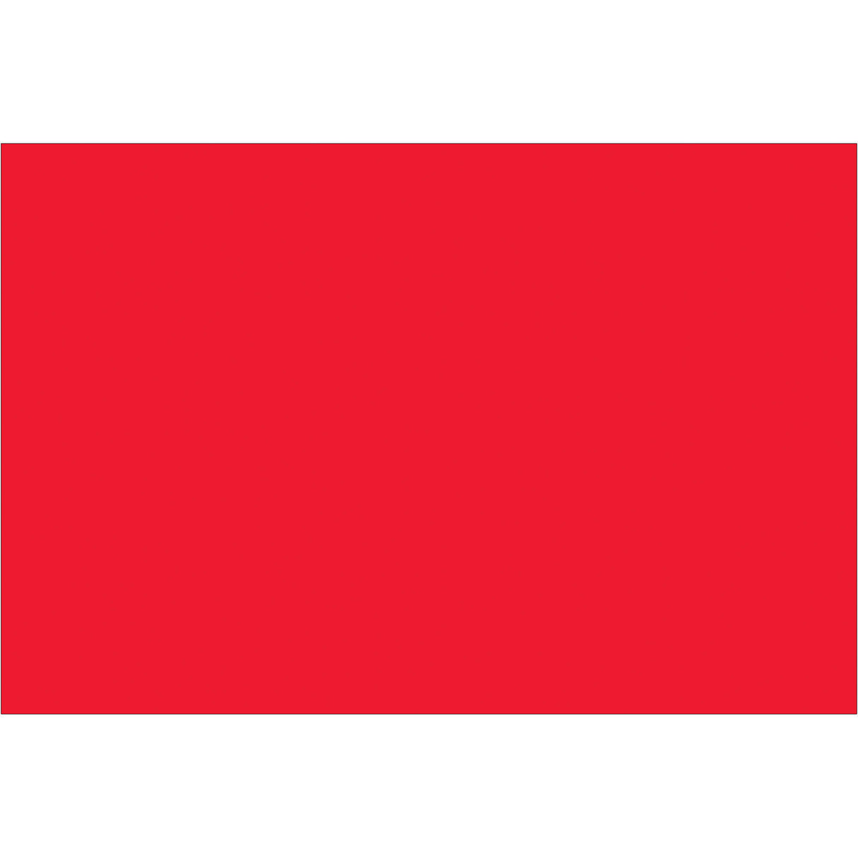 2 x 3" Fluorescent Red Inventory Rectangle Labels