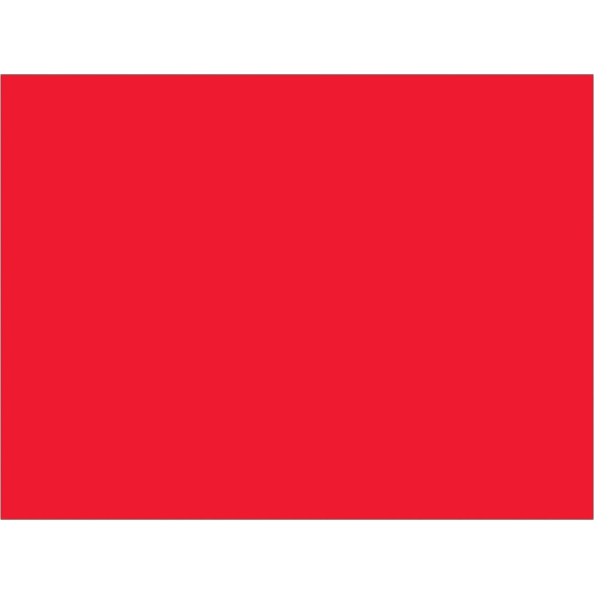 3 x 4" Fluorescent Red Inventory Rectangle Labels