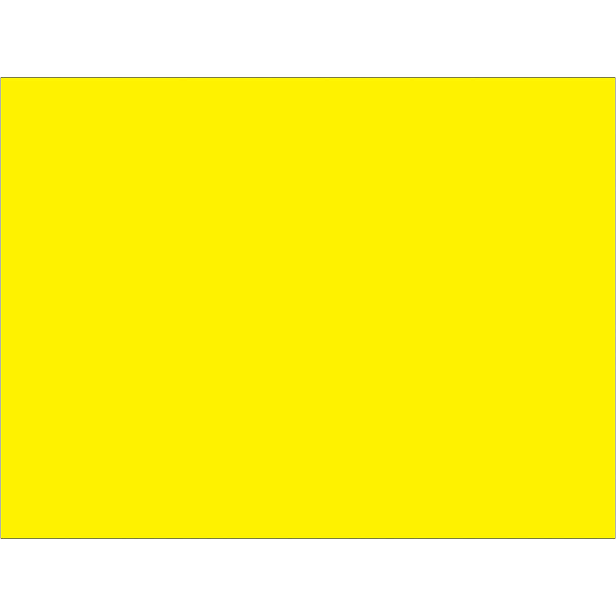 3 x 4" Fluorescent Yellow Inventory Rectangle Labels