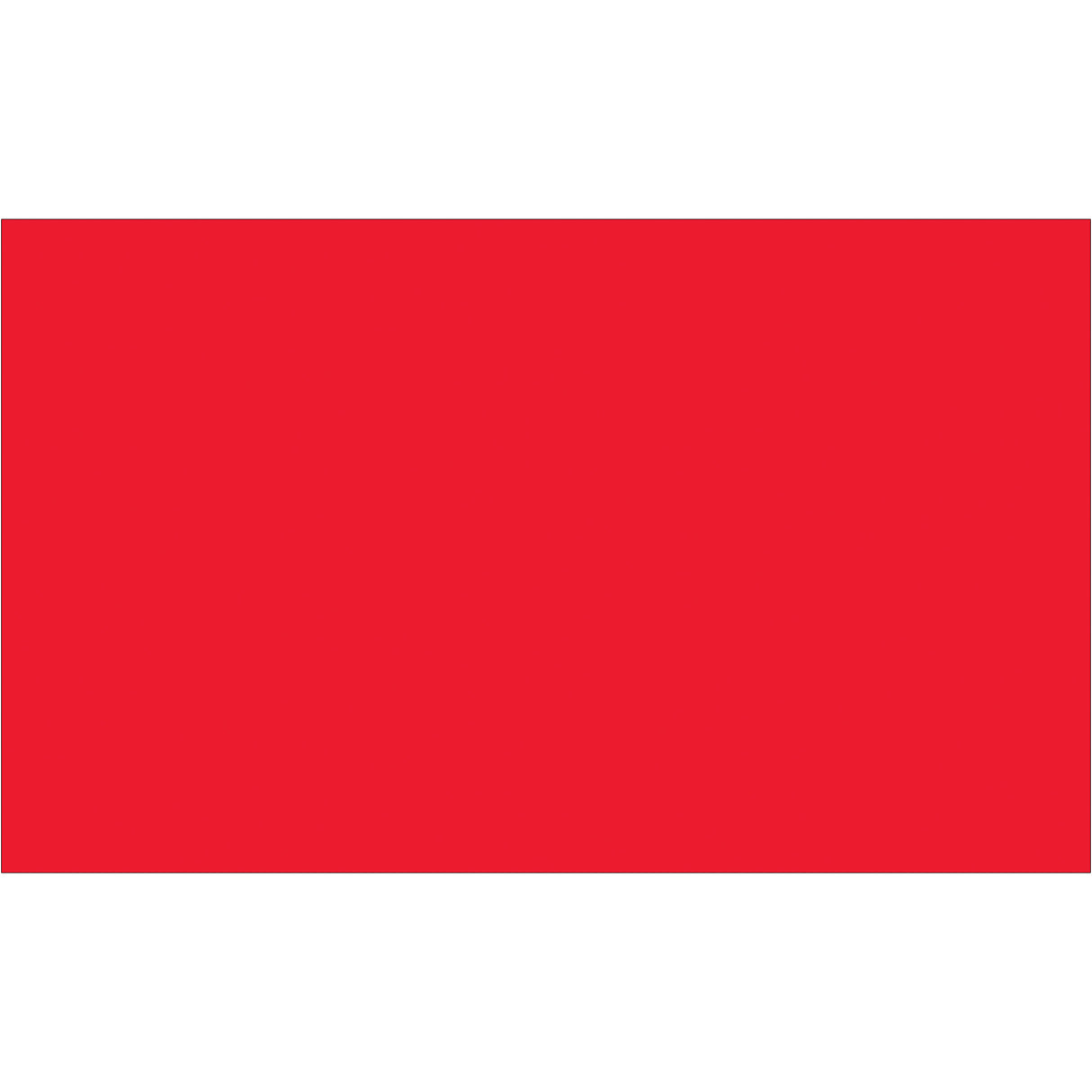 3 x 5" Fluorescent Red Inventory Rectangle Labels