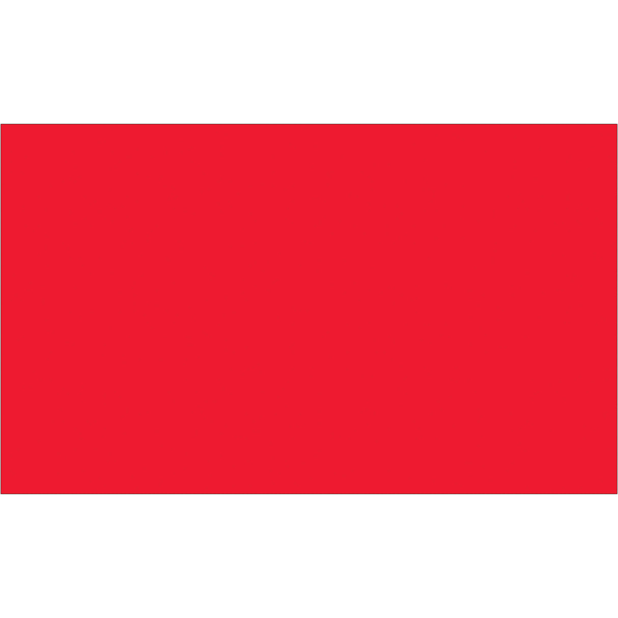 3 x 5" Fluorescent Red Inventory Rectangle Labels
