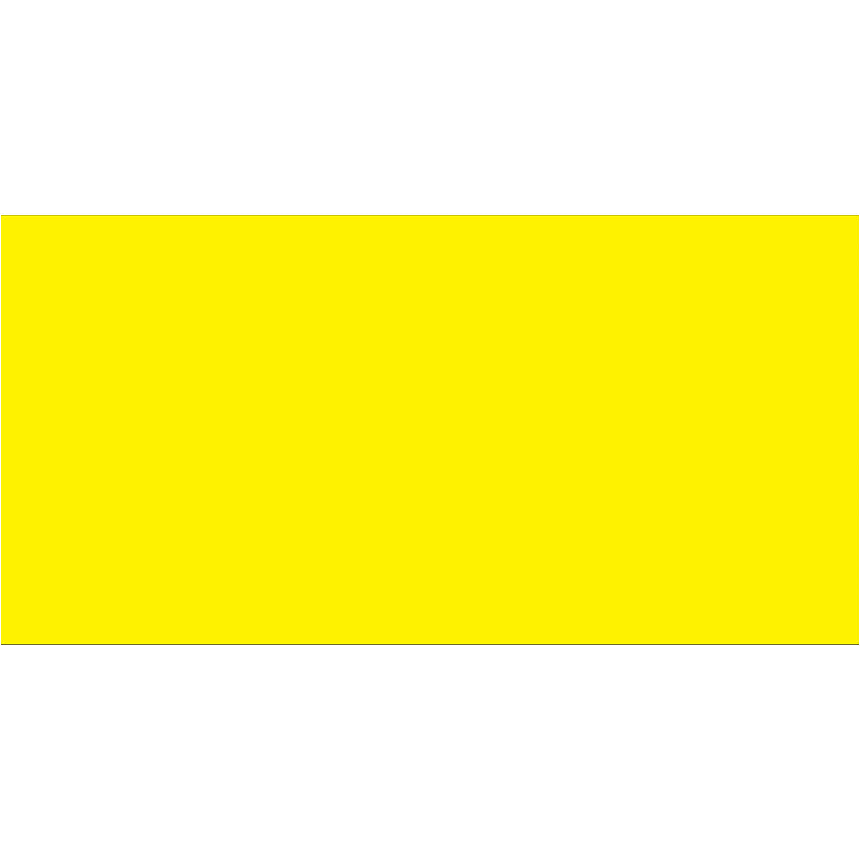 3 x 6" Fluorescent Yellow Inventory Rectangle Labels