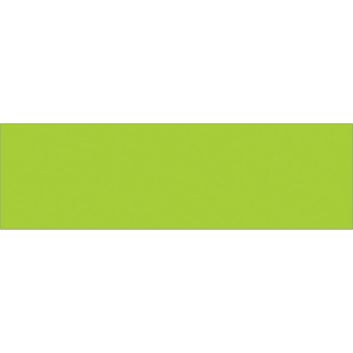 3 x 10" Fluorescent Green Inventory Rectangle Labels