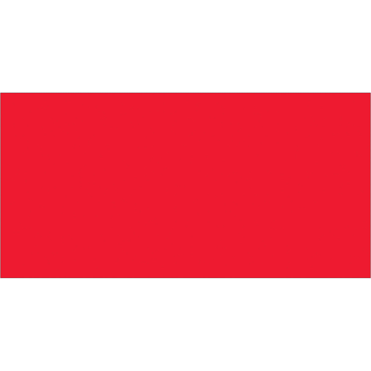 2 x 4" Fluorescent Red Inventory Rectangle Labels