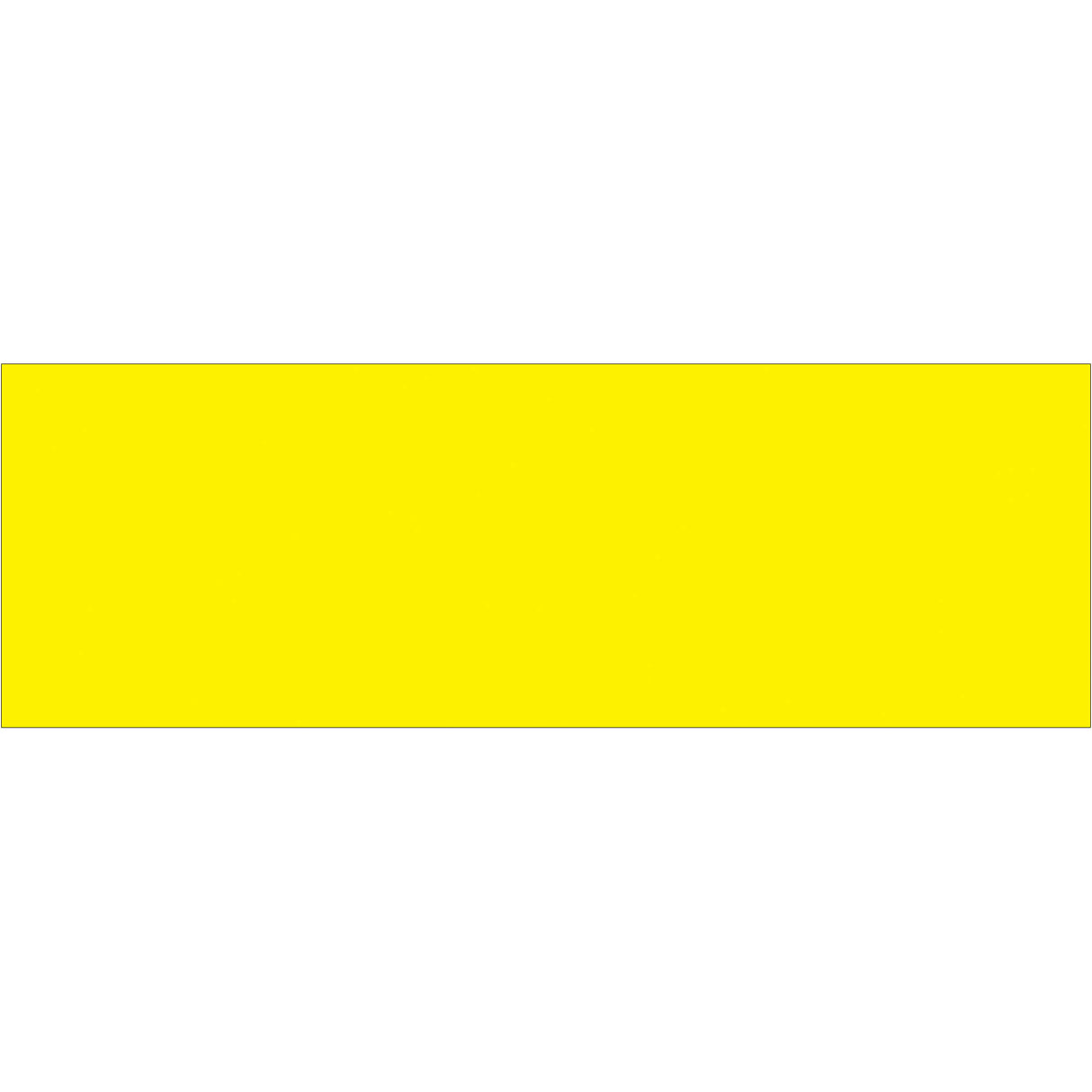 3 x 9" Fluorescent Yellow Inventory Rectangle Labels