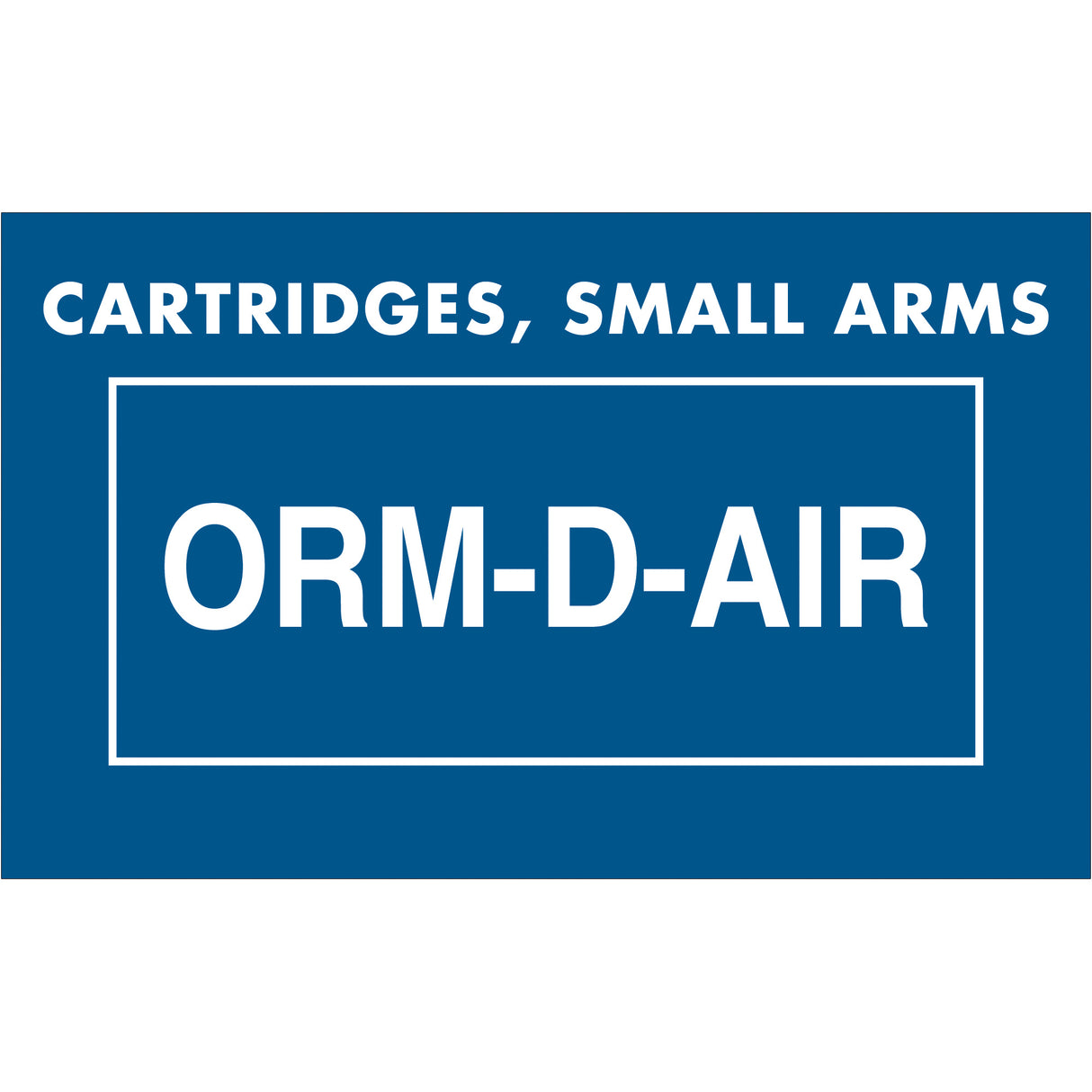 1 3/8 x 2 1/4" - "Cartridges, Small Arms ORM-D-AIR" Labels
