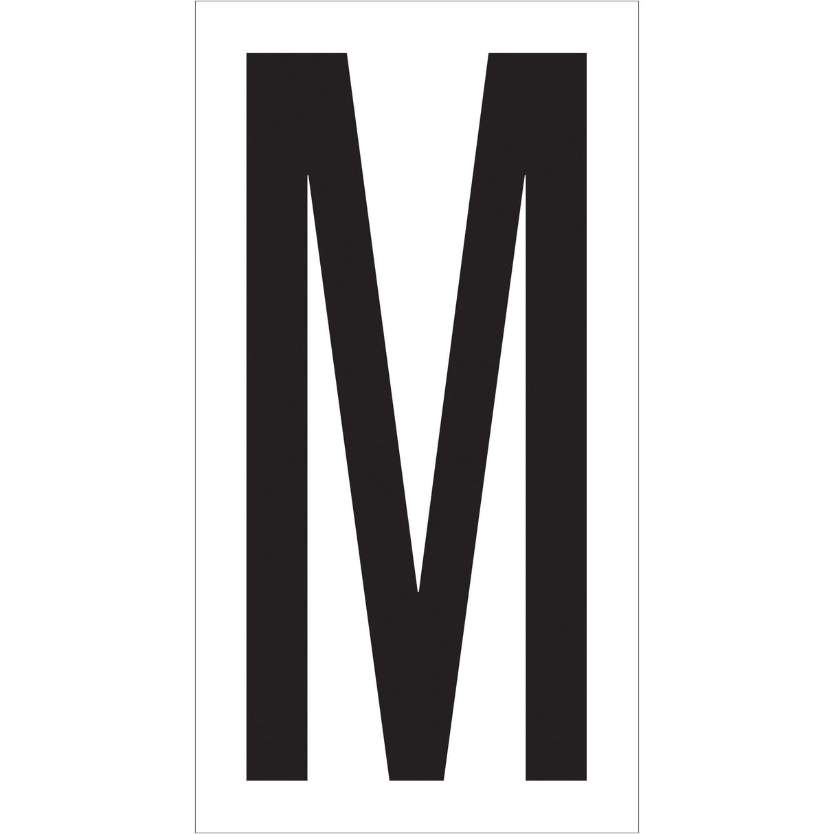 3 1/2" "M" Vinyl Warehouse Letter Labels
