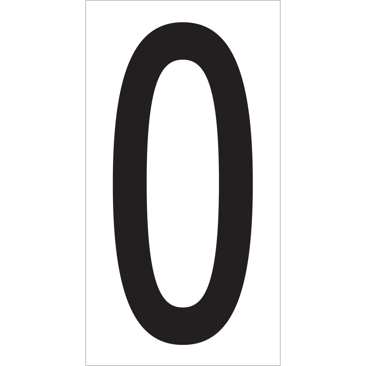 3 1/2" "O" Vinyl Warehouse Letter Labels