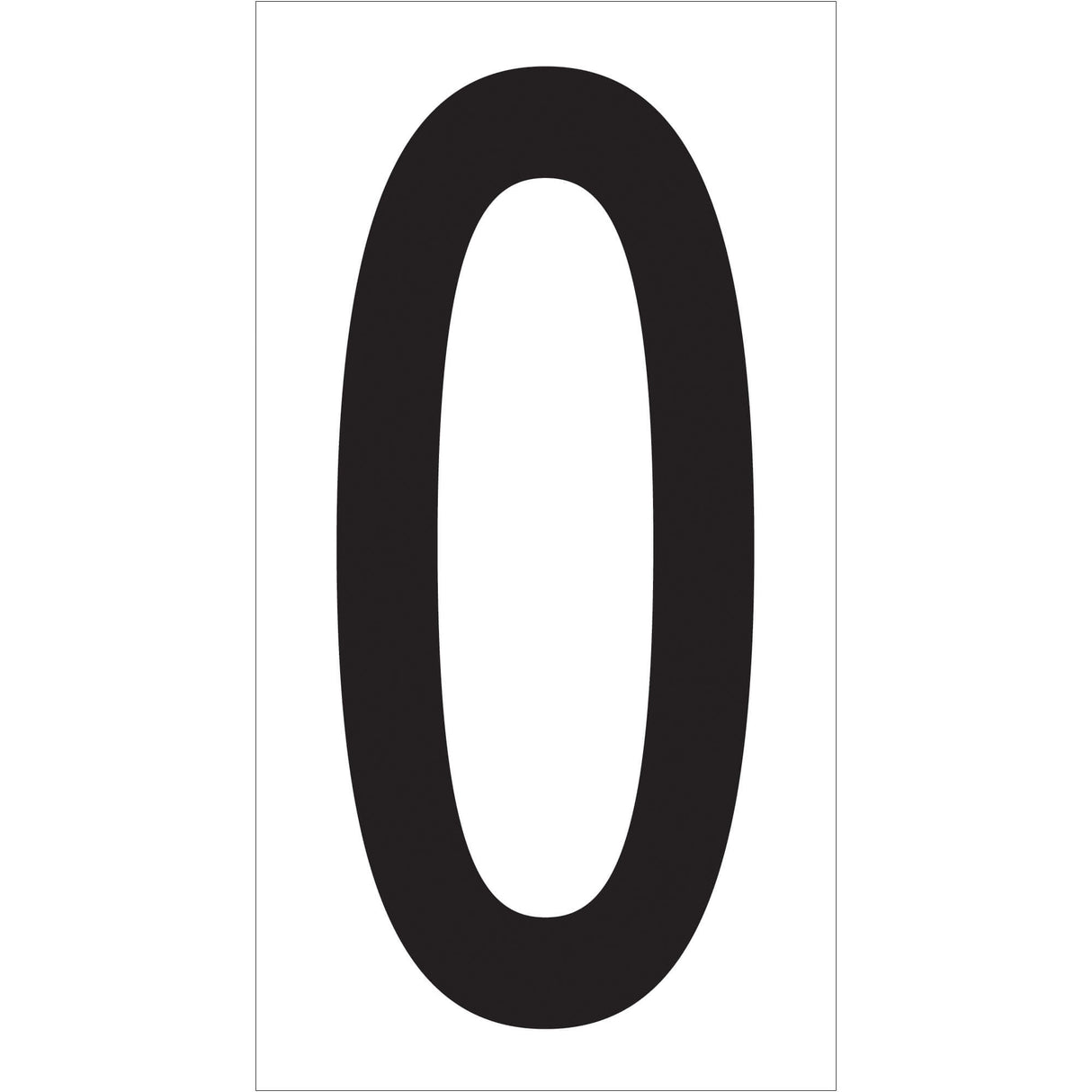 3 1/2" "O" Vinyl Warehouse Letter Labels
