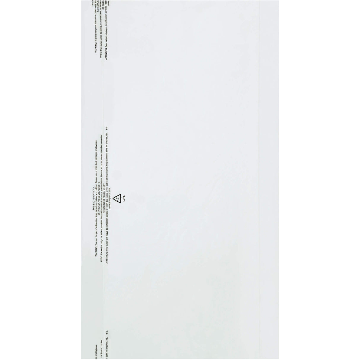 21 x 4 x 38" - 0.6 Mil Garment Bags