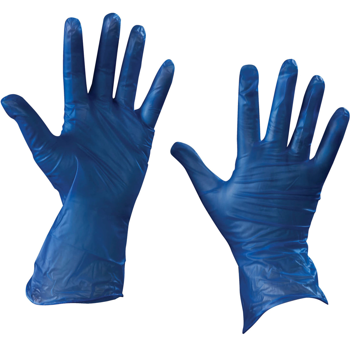 Vinyl Gloves - Blue - 5 Mil - Powder Free - Small