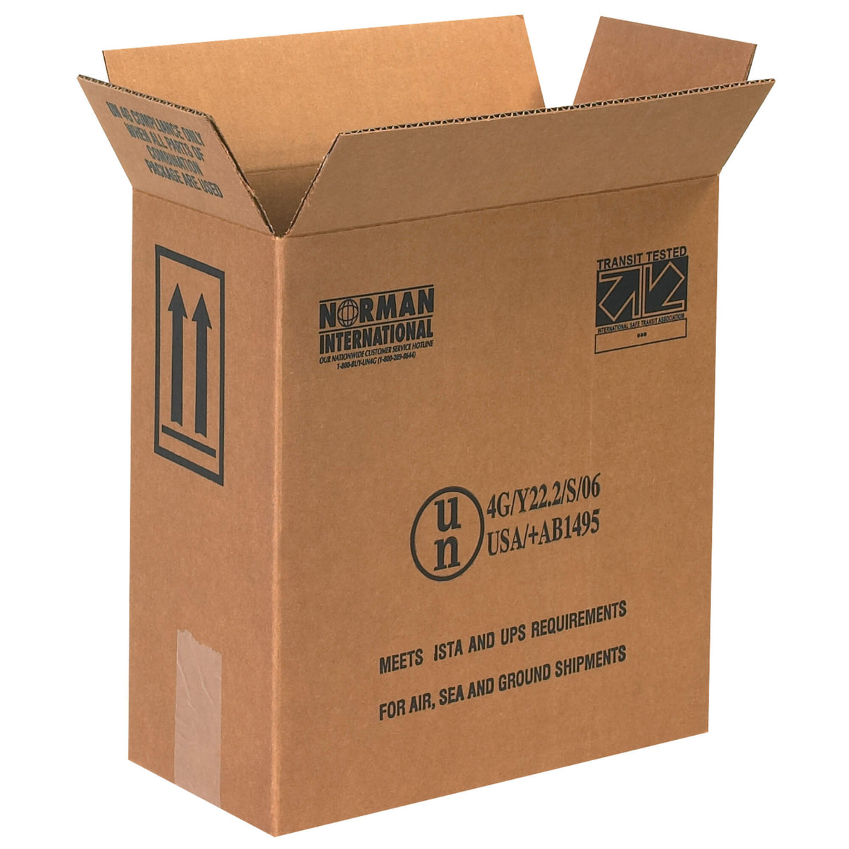 12 x 6 x 12 3/4" 2 - 1 Gallon Plastic Jug Haz Mat Boxes