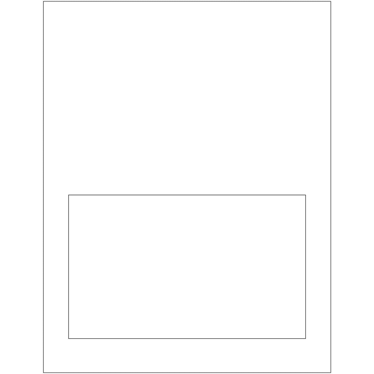 7 x 4 ¼” Label Size Integrated Labels