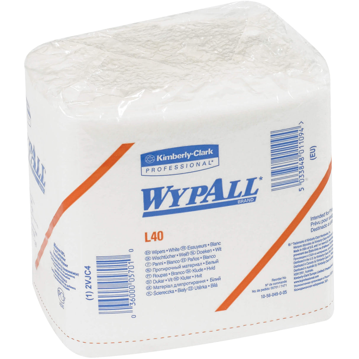 Kimberly Clark® WypALL® L-40 1/4 Fold All Purpose Wipers Bulk Pack